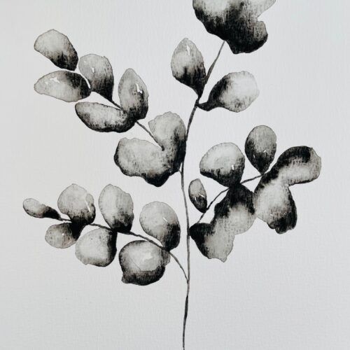 sort blomst