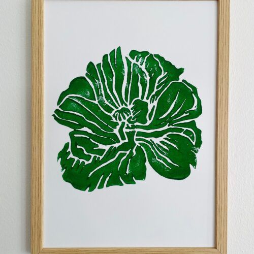 grøn blomst A4